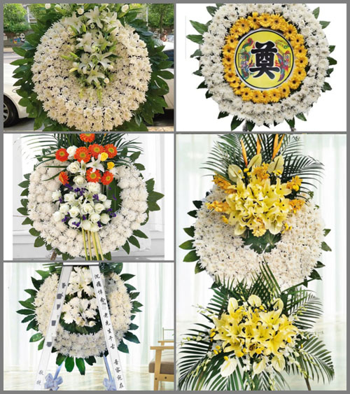 浙江省衢州江山市新塘边镇花圈速递